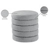 Meridian Furniture,Aphia Boucle Fabric Ottoman/Stool - 4 of 4