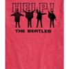 Men's - The Beatles - Help Silhouettes Short Sleeve Graphic T-Shirt - 2 of 4