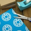 Green Lantern Blackest Night Blue Lantern Logo Gift Wrap 30" x 72" - 4 of 4