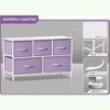 Sorbus 5 Drawers Dresser- Storage Unit with Steel Frame, Wood Top, Fabric Bins - for Bedroom, Closet, Office and more - 3 of 4