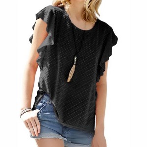 Women's Ruffle Sleeves Top - My Story - 1 of 1