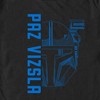 Men's Star Wars: The Mandalorian Paz Vizsla Blue Helmet T-Shirt - 2 of 4