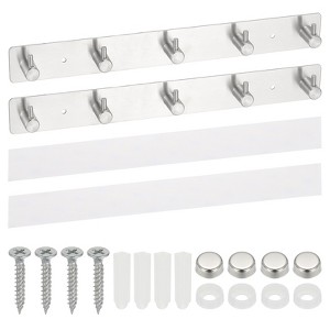 Unique Bargains 304 Stainless Steel Waterproof Round Chamfer Coat Hook 2 Pcs - 1 of 3