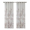 PAGED Botanical Burnout Printed Curtain Panel,Light Filtering Curtains for Living Room,Window Curtain Panels with Grommet Top Finish - 2 of 4