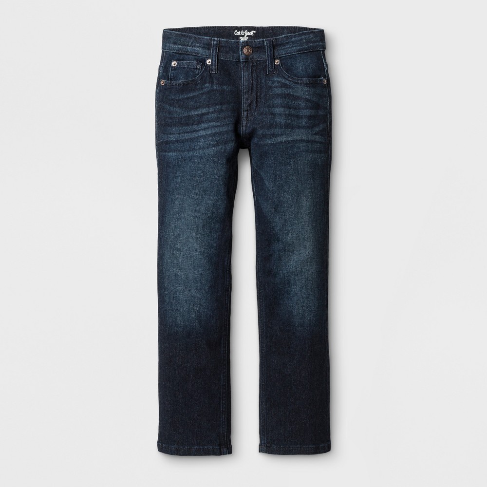 UPC 490461227090 - Boys' Stretch Straight Fit Jeans - Cat & Jack™ Blue ...