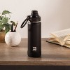 24oz Vacuum Insulated Stainless Steel Water Bottle Black - All In Motion™: Portable Drinkware - 2 of 3