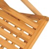 vidaXL Folding Patio Chairs Set of 8 - Solid Teak Wood - Scandinavian Style - Brown Outdoor Seats - Ideal for Garden, Deck - 4 of 4