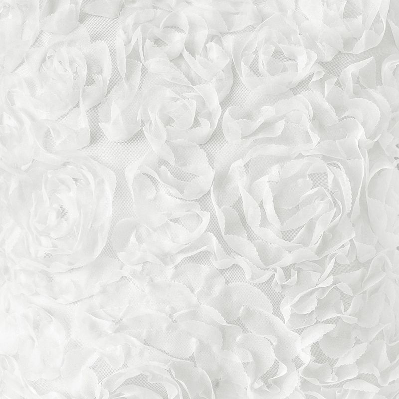 Set of 2 Rose Decorative Accent Kids&#39; Throw Pillows White - Sweet Jojo Designs, 4 of 5