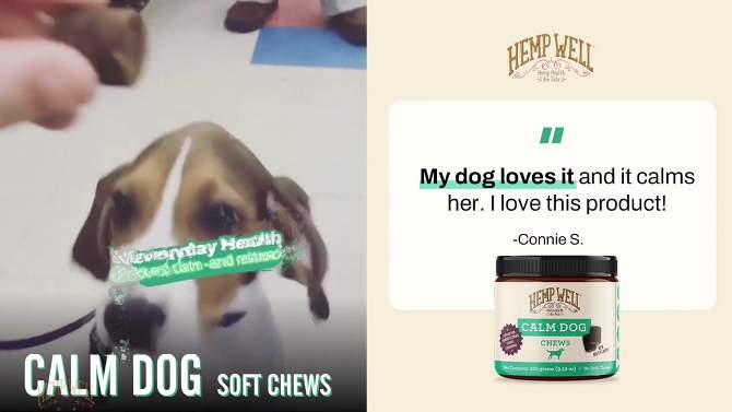 Hemp Well Calm Dog Soft Chews to Calm and Relax Your Dog, 2 of 7, play video