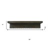 HomeRoots Set Of Two Brown Wood Wall Mounted Accent Shelves With Hooks - 3 of 4