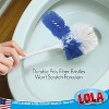 Lola Products Classic Toilet Brush w/Under-The-Rim Scrubber, deep Cleans The Entire Toilet Bowl, Non-Slip Handle w/Rubber Comfort Grip, 6 Pack - 2 of 4