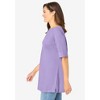 Woman Within Plus Size Perfect Cuffed Elbow-Sleeve Boat-Neck Tee - 4 of 4