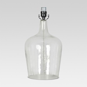 Artisan Glass Jug Large Lamp Base Clear Lamp Only - Threshold