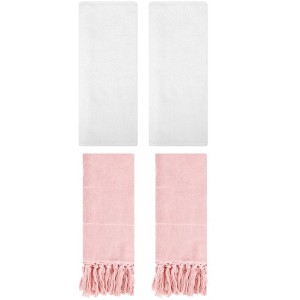 REGALWOVEN 4 Pcs Cotton Bathroom Hand Towels - 1 of 4