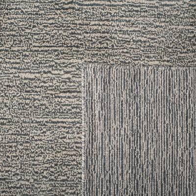 Gray Hand-Knotted Wool Shag Runner Rug 2'3" x 8'