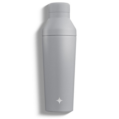 JoyJolt Vacuum Insulated Cocktail Protein Shaker - 20 oz Shaker Cup with Measure Lid and Jigger Cap