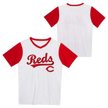 MLB Cincinnati Reds Boys' Pinstripe Pullover Jersey