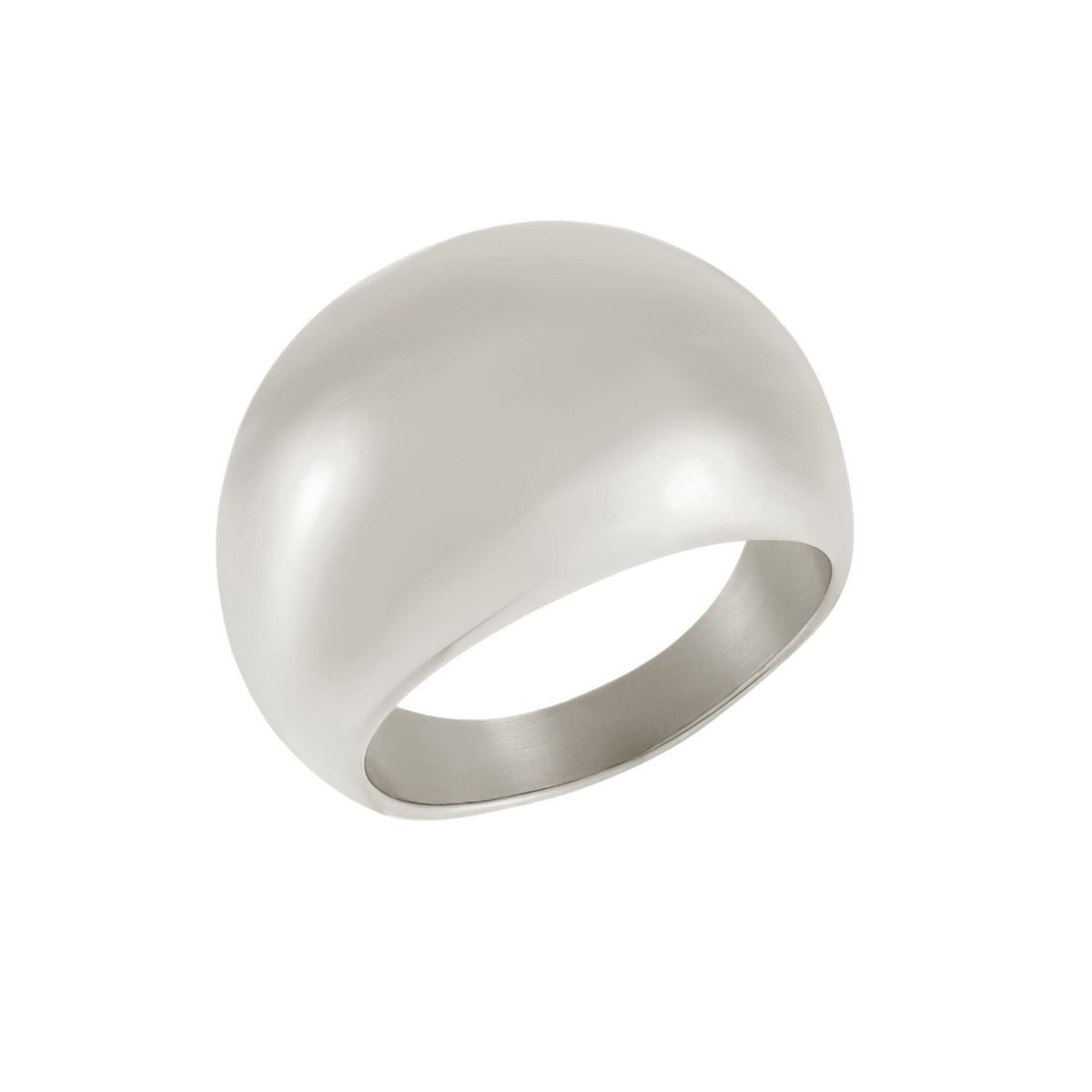 Adornia Tarnish Resistant Silver Dome Statement Ring