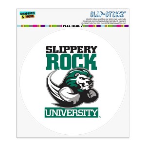 Slippery Rock Secondary Logo  Automotive Car Window Locker Circle Bumper Sticker - 1 of 4