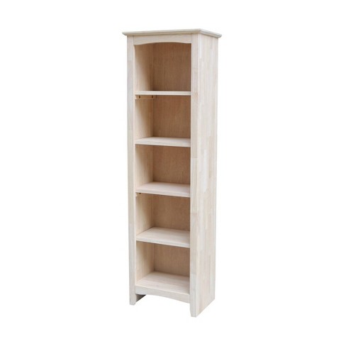 Unfinished deals wood bookcases