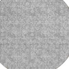 Silver And Ivory Floral Washable Indoor Outdoor Area Rug - 4 of 4