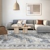Large Washable Rug Non Slip Living Room Rug Vintage Floral Distressed Rug - 3 of 4