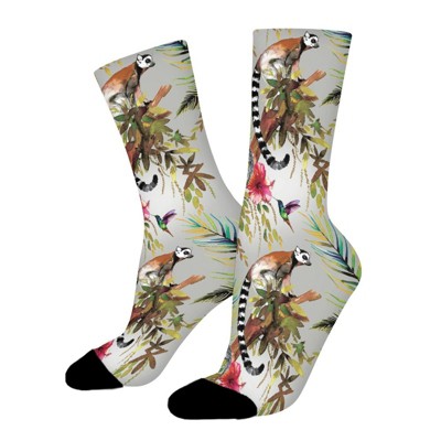 Hummingbird Animals Women Printed Crew Socks Funny Funky Socks Soft Polyester Novelty Gifts for Artists Men