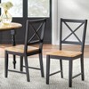 Set of 2 Virginia Crossback Dining Chairs - Buylateral - 2 of 4