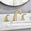 Sumerain  8 inch Widespread Bathroom  Faucet, Stainless Steel 304  Vanity Faucet, Brushed Gold - 4 of 4