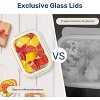 Dexmalle Food Meal Prep Containers with Exclusive Glass Lids - 3 of 4