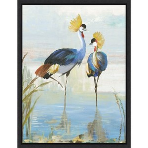 Amanti Art Heron Pairing by Aimee Wilson Framed Canvas Wall Art - 1 of 4