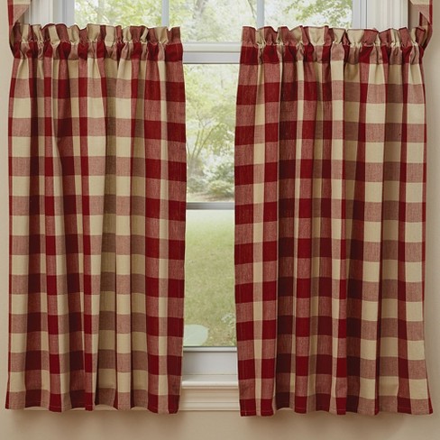 Park Designs Red Buffalo Check Tiers 36x72 : Target