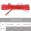 INSPIRE CHIC Women's Faux Leather Bowknot Wrap Around Wide Waistband Obi Belts 1 Pc - 4 of 4