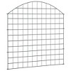 vidaXL Arched Garden Fence Set 30.5"x30.9" Green - 3 of 4