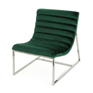 Raoul Parisian Modern Sofa Chair Emerald - Christopher Knight Home, Green