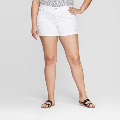 jean shorts women's plus size