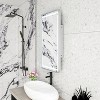 Rectangle Medicine Cabinet Mirror Bathroom Mirror with Storage and LDE, Wall Mounted Medicine Mirror Cabinet, for Bathroom, Living Room, Bedroom - 3 of 4
