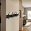 LunaLulinlk 20.5" 5 Hook Metal Hookboard Hooks and Hangers Black - 2 of 4