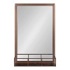 Jackson Metal Frame Mirror with Shelf - Kate & Laurel All Things Decor - 2 of 4