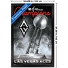 Trends International WNBA Las Vegas Aces - 2025 WNBA Finals Team Logo Framed Wall Poster Prints - 3 of 4
