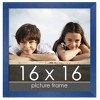 PosterPalooza | Square Classic Modern Blue Picture Frame - UV Acrylic, Foam Board Backing, Hanging Hardware - 2 of 4