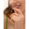 Simple Plain Stardust 925 Sterling Silver Ring, 3mm Ring - 2 of 4