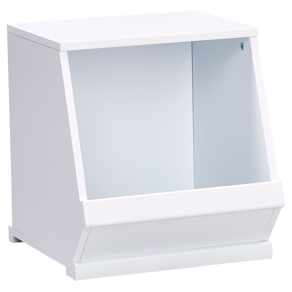 Photos - Wall Shelf Kelly Modular Stackable Single Storage Cubby - White - Inspire Q