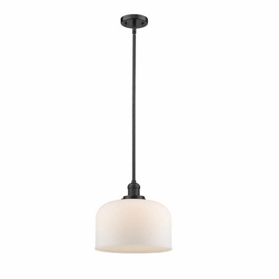 Bell - 1 Light Mini Pendant In Industrial Style-13 Inches Tall and 12 Inches Wide