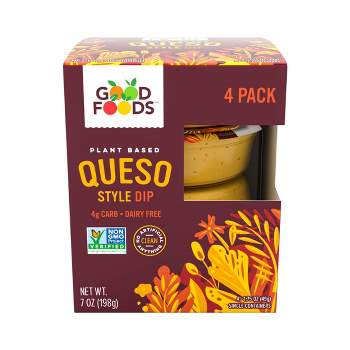 Good Foods Plant Based Queso-Style Dip - 7oz/4ct