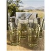 Dexmalle Palm Tree Design Acrylic Glasses Drinking Set of 4 Hi Ball - 3 of 4