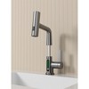 Pull-Out Lift LED Temperature Digital Display Bathroom Basin Faucet - 3 of 4