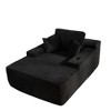 XIZZI 67" Oversized Chaise Lounge Indoor, No Assembly Required, Upholstered Sofa Bed with Throw Pillows & Optional Cup Holder for Extra Comfort - 2 of 4