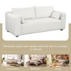 YOOCOZZ Boucle Loveseat Sofa with One-Piece Seat Frame and Domed Armrests - White - 4 of 4