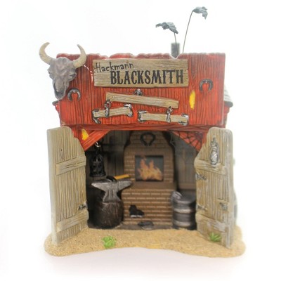 Department 56 Villages 5.25 In Hackmann's Blacksmith Shop Halloween Horse Snowvillage Village Buildings